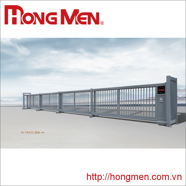 Cổng thép trượt ngang tự động - Hong Men - Công Ty TNHH Hồng Môn